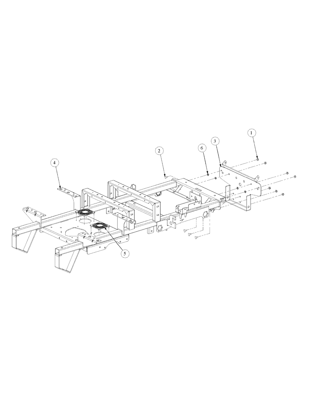 Frame Assembly Diagram and Parts List for M50-KHS 53AB5BBP750-23HP-OHV Cub Cadet Lawn Tractor